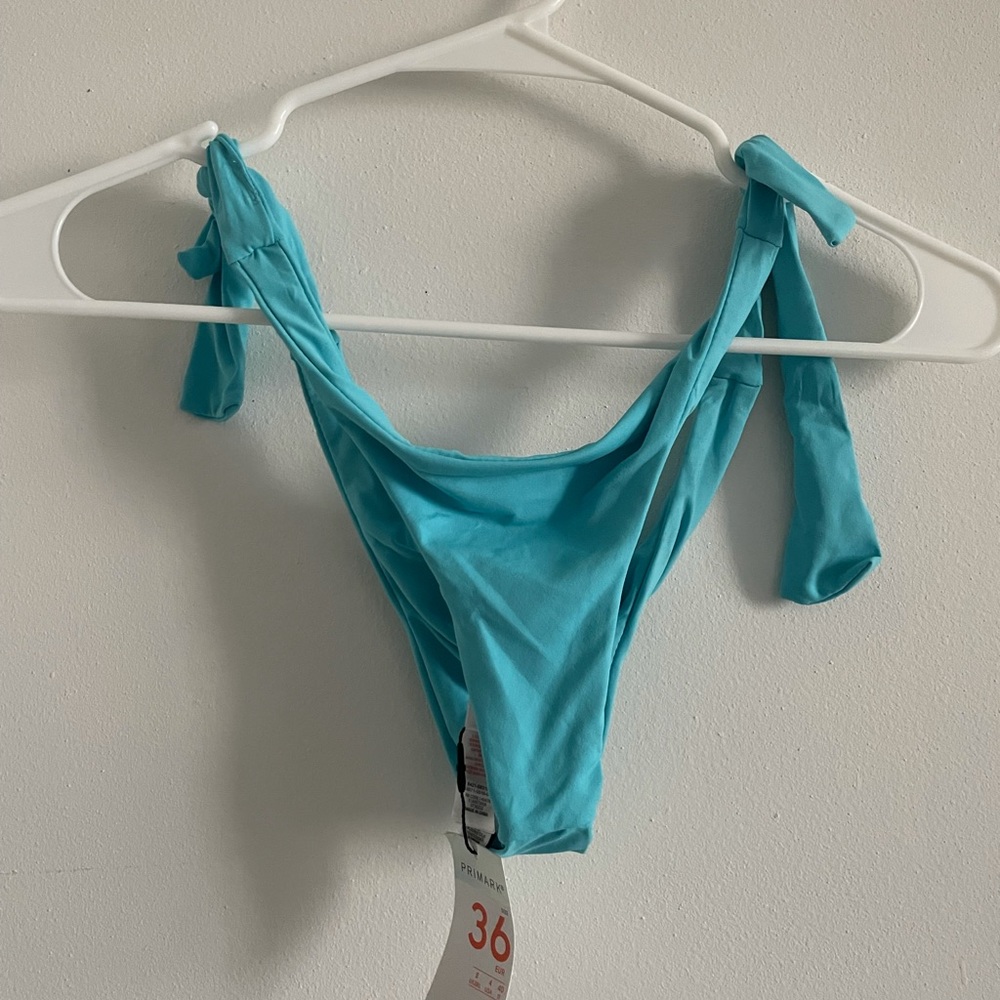 Blue bikini bottom